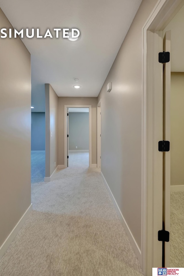 10551 Majestic Ln, Lincoln, NE 68527 - hall featuring carpet and baseboards