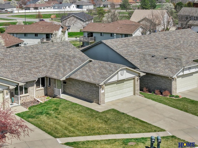birds eye view of property featuring a residential view