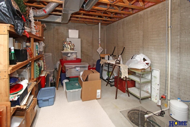 view of storage room