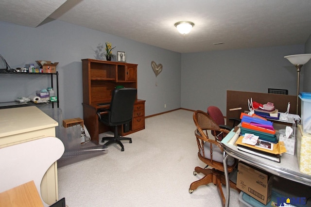 office featuring carpet and baseboards