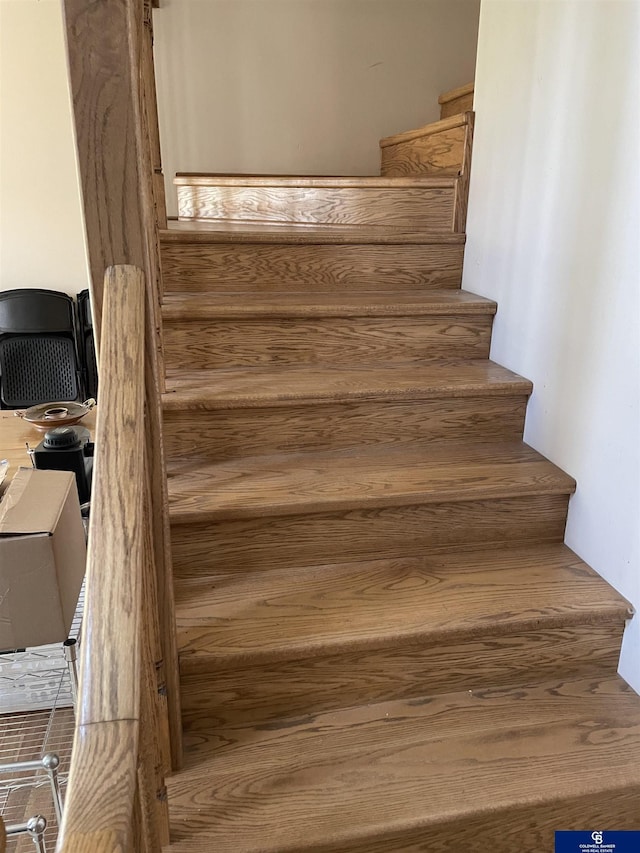 view of stairway
