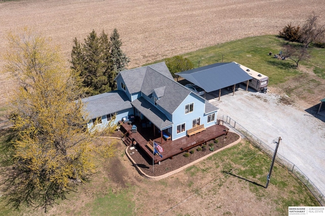 drone / aerial view