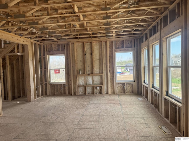miscellaneous room featuring visible vents and plenty of natural light