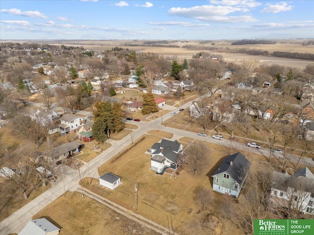 aerial view featuring a residential view