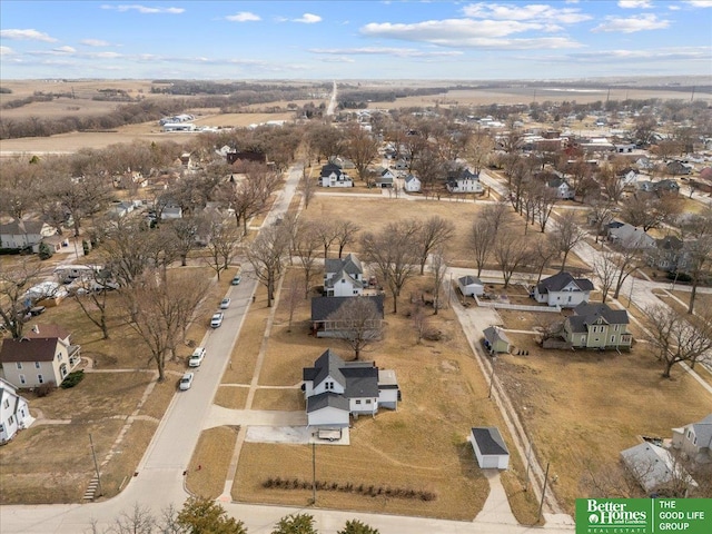 bird's eye view featuring a residential view