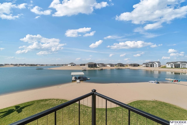 property view of water