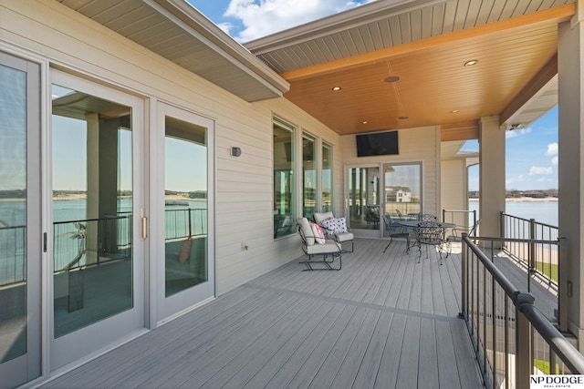 view of deck