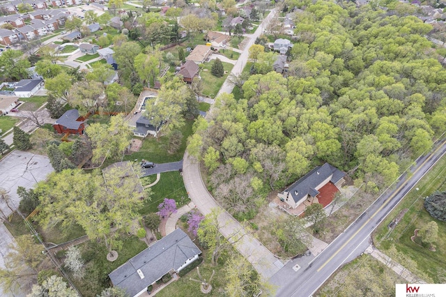 drone / aerial view featuring a residential view