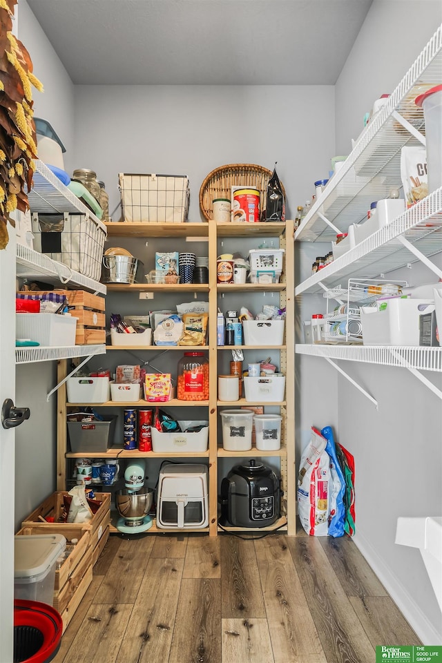 view of storage room