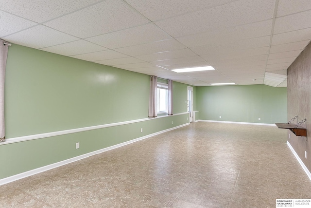 2857 Ravae Ln, Blair, NE 68008 - interior space with visible vents, baseboards, and a paneled ceiling