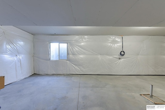 view of basement