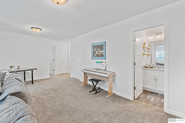 6315 N Hws Cleveland Blvd, Omaha, NE 68116 - sitting room featuring light colored carpet and baseboards