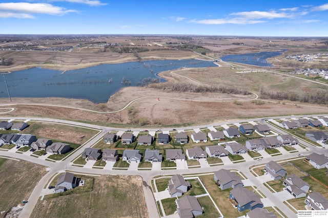 6315 N Hws Cleveland Blvd, Omaha, NE 68116 - birds eye view of property with a water view and a residential view