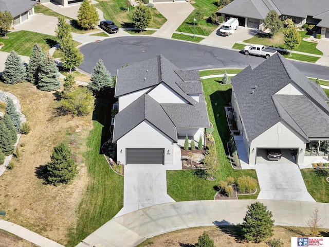 drone / aerial view featuring a residential view