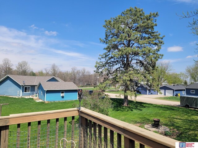 1321 Frances St, Goehner, NE 68364 - deck featuring a lawn