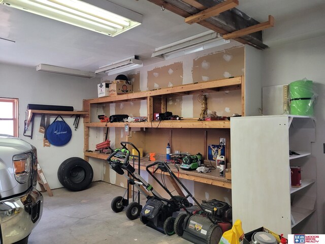 1321 Frances St, Goehner, NE 68364 - storage room with a garage