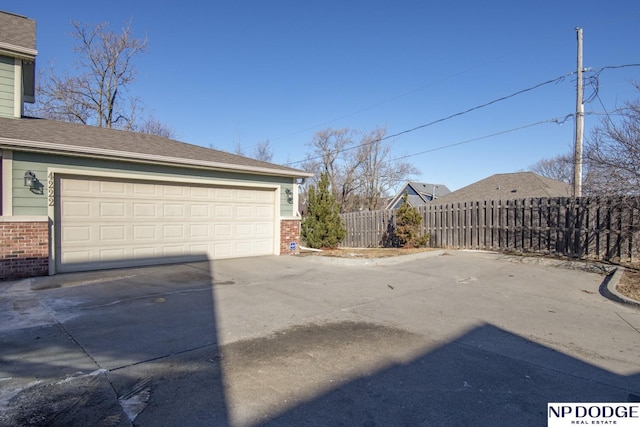 exterior space featuring fence