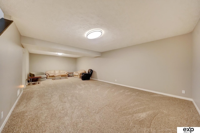 unfurnished room with visible vents, baseboards, and carpet floors