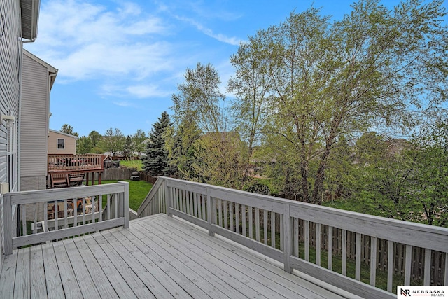 view of wooden terrace