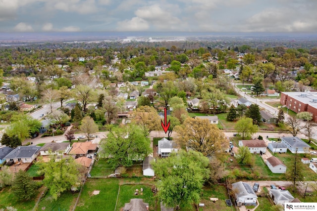 birds eye view of property featuring a residential view