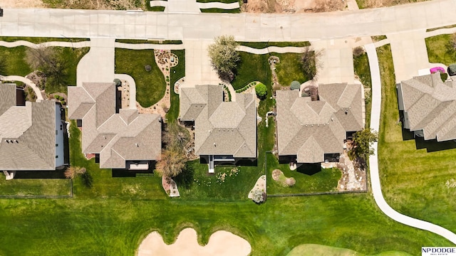 birds eye view of property featuring a residential view