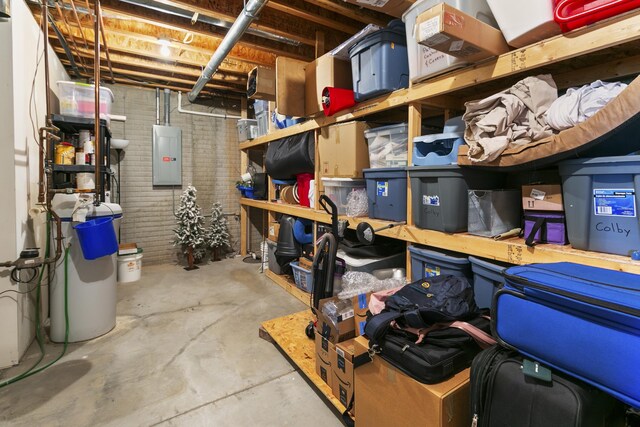 storage area with electric panel