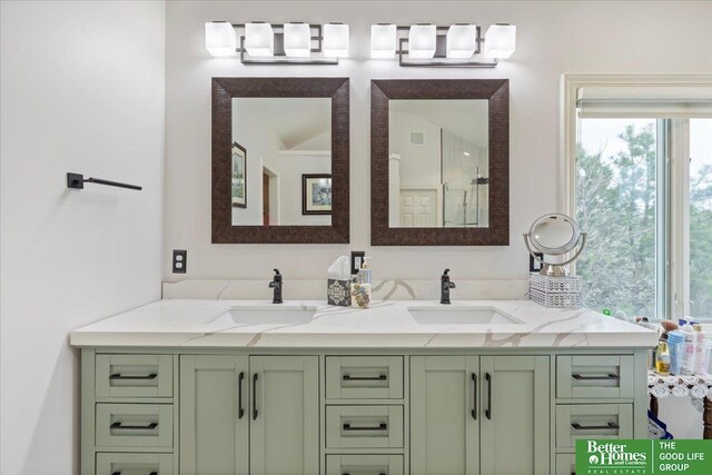 5850 Country Squire Plz, Omaha, NE 68152 - full bath featuring double vanity