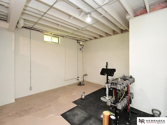view of workout room
