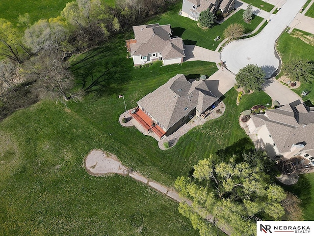birds eye view of property featuring a residential view