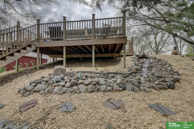 exterior space with stairs