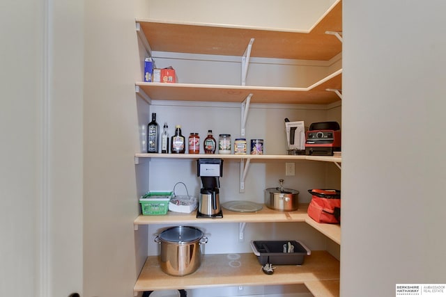 view of storage area