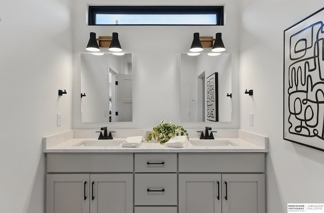 16951 Benjamin St, Bennington, NE 68007 - bathroom with plenty of natural light and double vanity