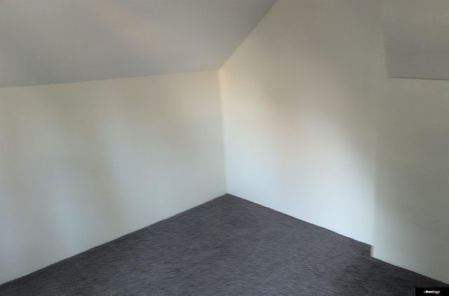 bonus room featuring dark colored carpet