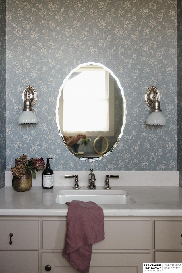 bathroom featuring vanity