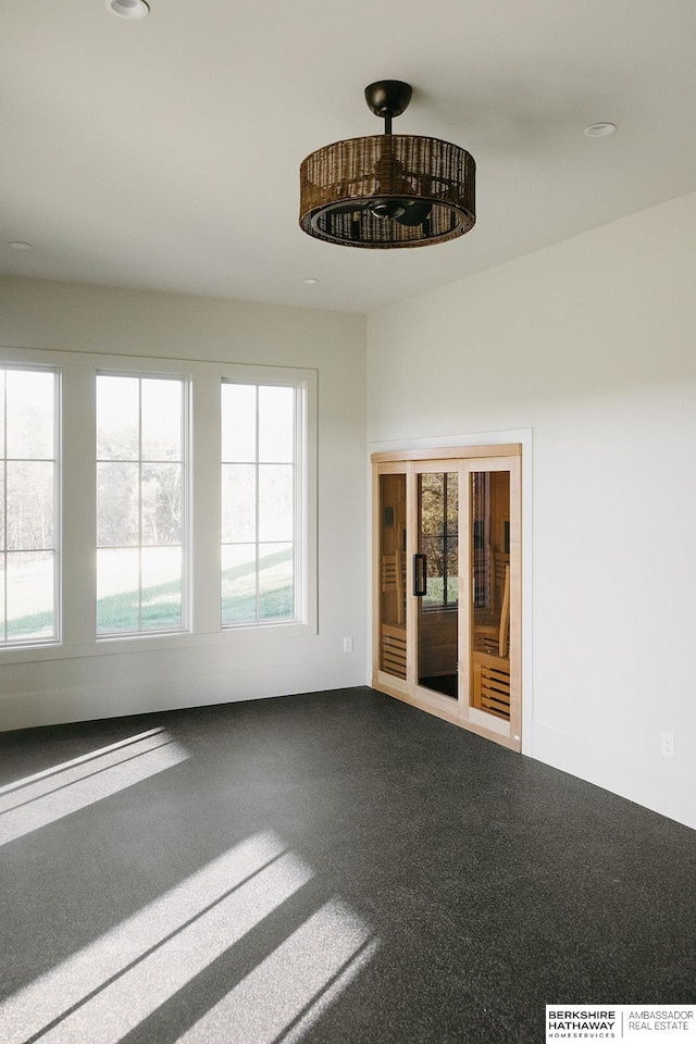 view of spare room