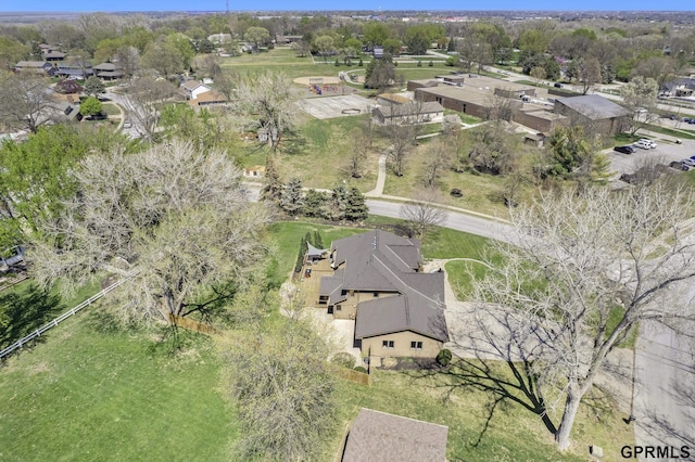 birds eye view of property featuring a residential view