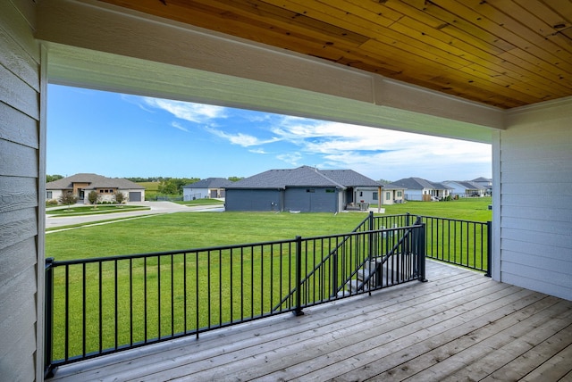 20806 Boulder St, Gretna, NE 68028 - deck featuring a residential view and a yard