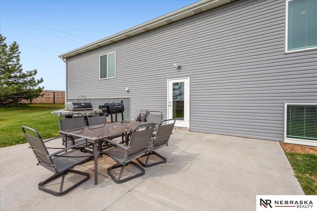 708 Sunset Blvd, Palmyra, NE 68418 - view of patio / terrace with outdoor dining space and grilling area