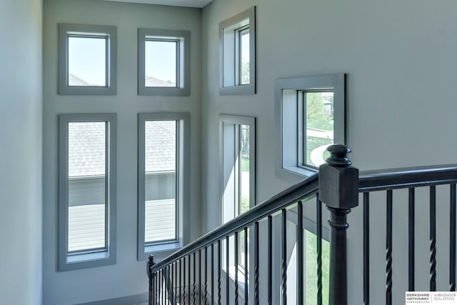 view of stairway