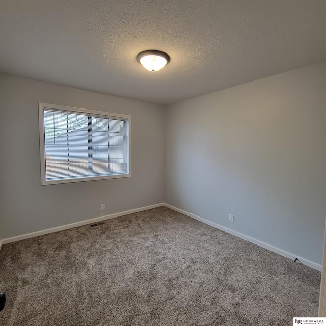 129 E 5th St, Valparaiso, NE 68065 - carpeted empty room featuring baseboards and a textured ceiling