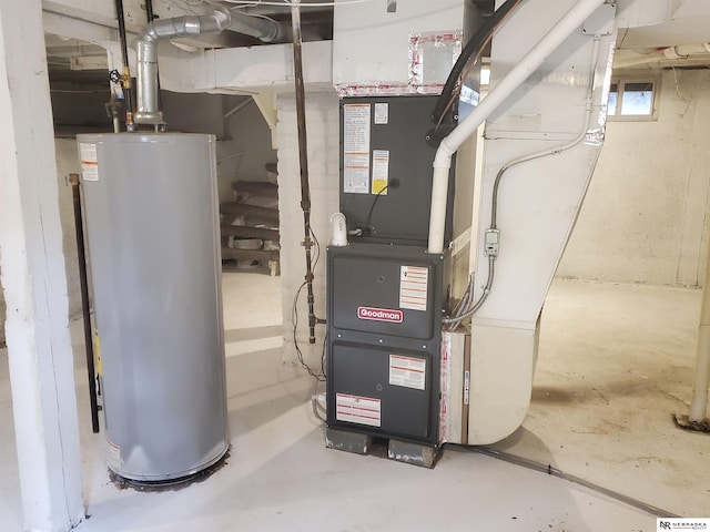 6512 Maple St, Omaha, NE 68104 - utilities with water heater and heating unit