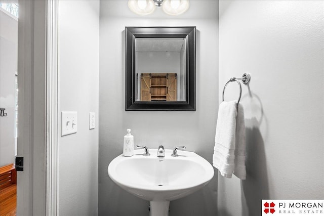 bathroom with a sink