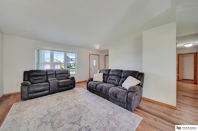 1521 Morton St, Lincoln, NE 68521 - living area with baseboards and light wood-type flooring