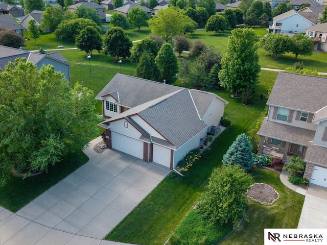 aerial perspective of suburban area
