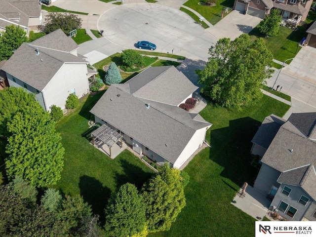 aerial perspective of suburban area