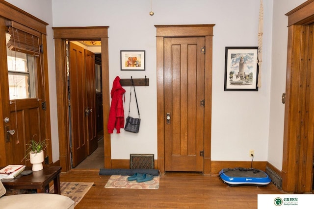 650 E 9th St, York, NE 68467 - foyer with wood finished floors and baseboards
