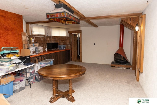 650 E 9th St, York, NE 68467 - interior space featuring a wood stove