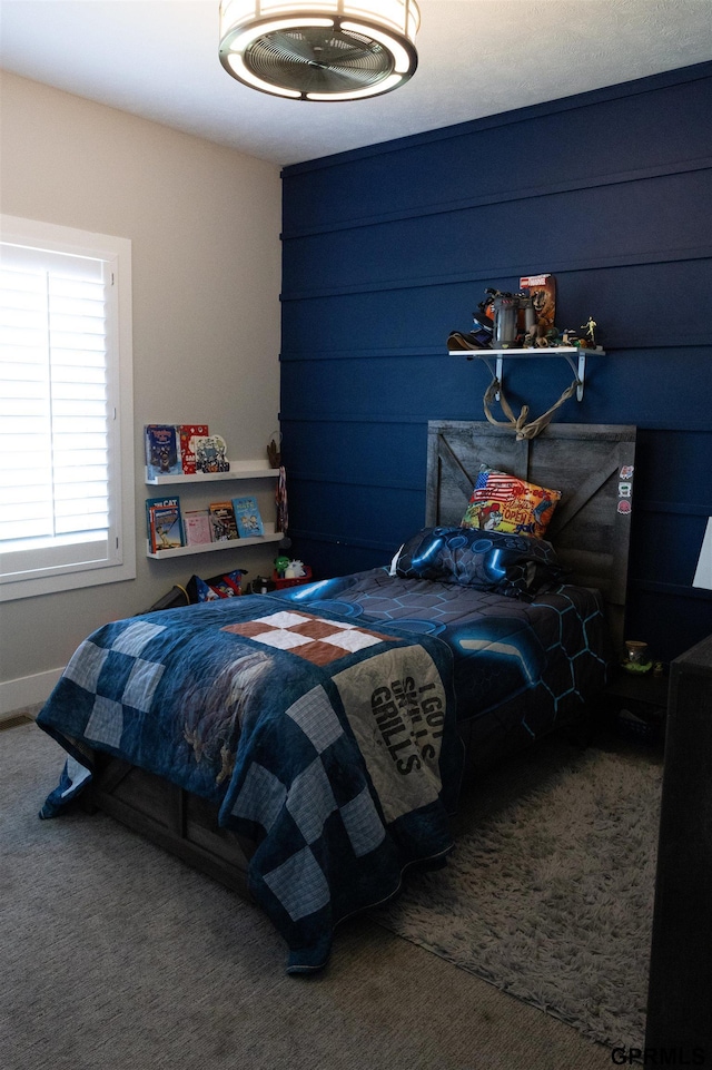 bedroom featuring carpet floors