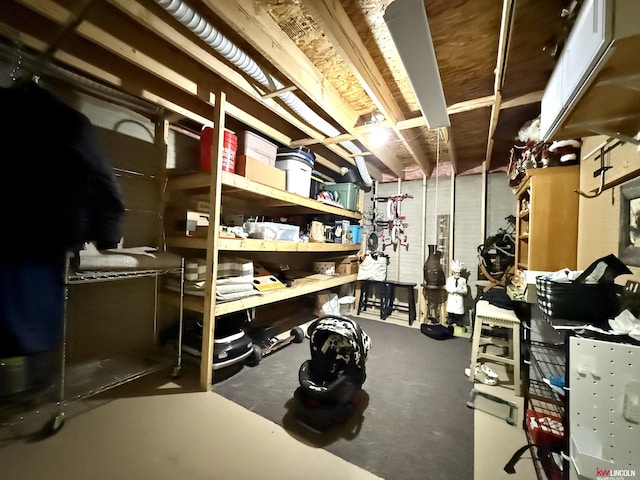 view of storage