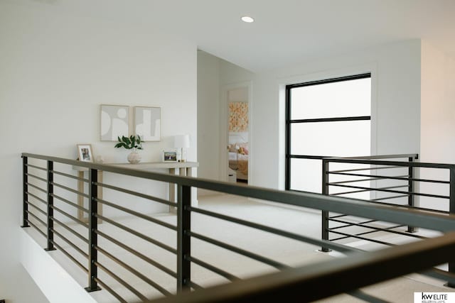 interior space featuring vaulted ceiling